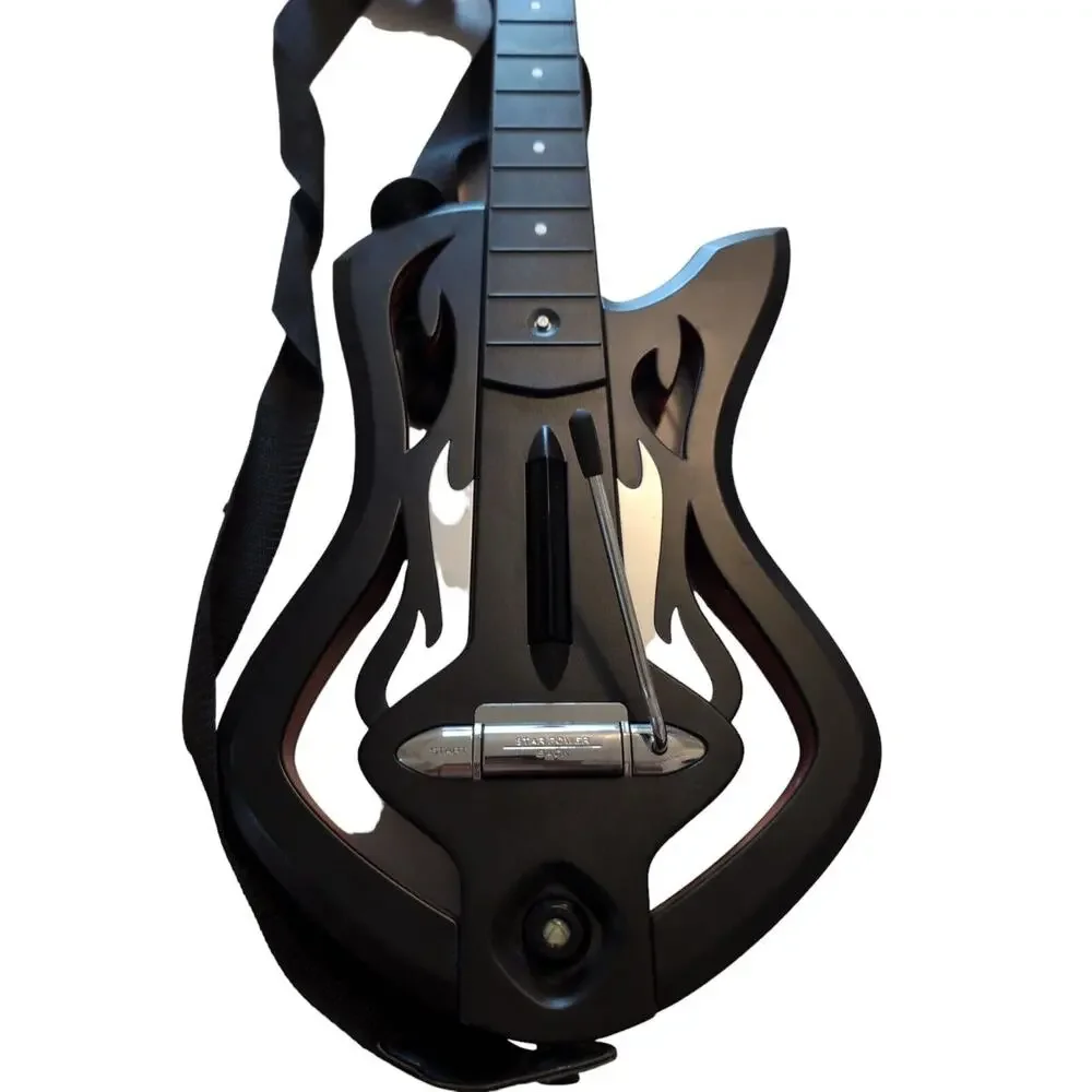 XBOX 360 Guitar Hero Warriors Of Rock Controller W/Strap NO DONGLE UNTESTED.